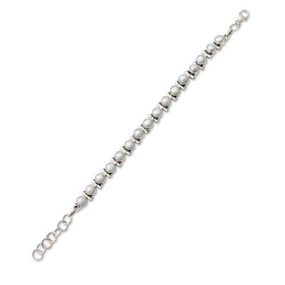 Alternate image for Womens Jewelry Bridal Sterling Silver Pearl Bracelet Pure Chic