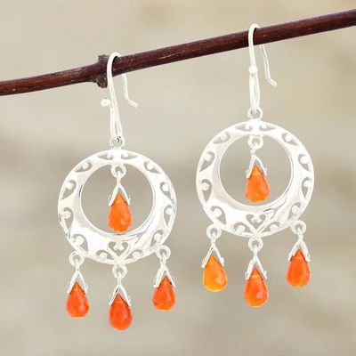 Alternate image for Carnelian earrings Sunfire