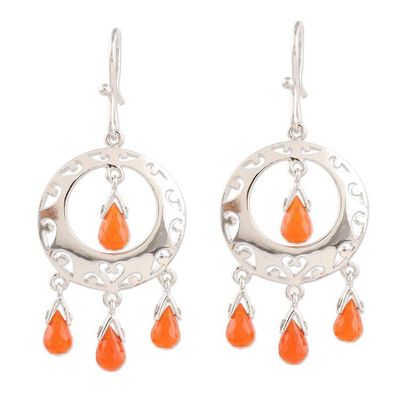 Alternate image for Carnelian earrings Sunfire