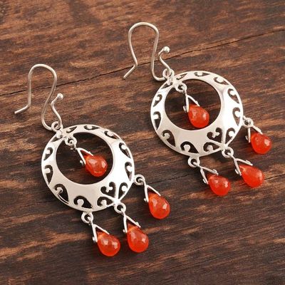 Alternate image for Carnelian earrings Sunfire