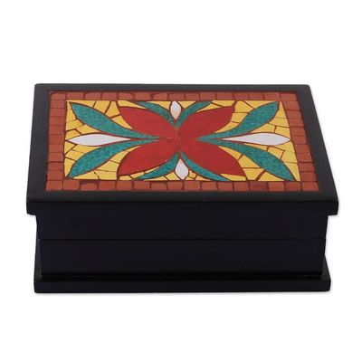 Alternate image for Mosaic decorative box Poinsettia