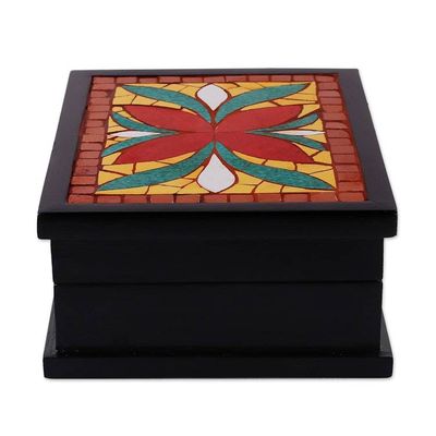 Alternate image for Mosaic decorative box Poinsettia