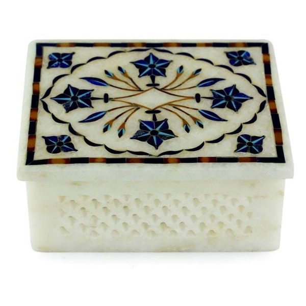Alternate image for Hand Crafted Marble Inlay Jewelry Box Cosmic Charm