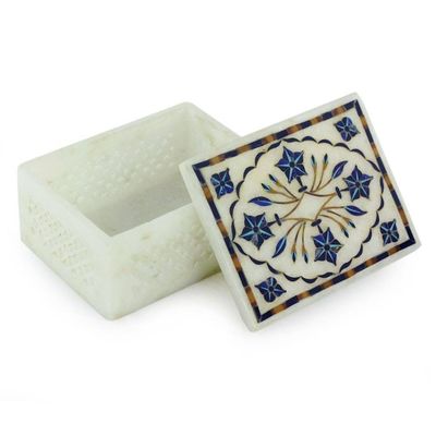 Alternate image for Hand Crafted Marble Inlay Jewelry Box Cosmic Charm