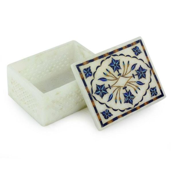 Alternate image for Hand Crafted Marble Inlay Jewelry Box Cosmic Charm