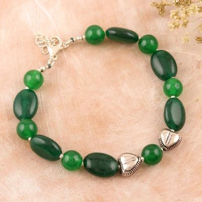 Primary image for Green Onyx and Aventurine Beaded Bracelet from India Green Goodwill