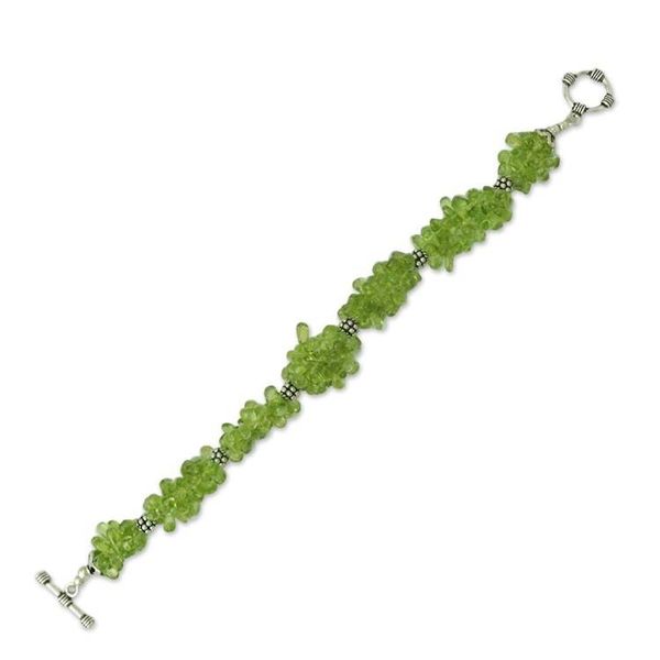 Alternate image for Peridot beaded bracelet Song of Summer
