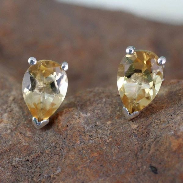 Alternate image for Fair Trade Citrine Stud Earrings 2.5 cts Devotion