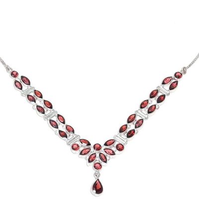 Alternate image for 17-Carat Garnet Pendant Necklace from India Evening in Delhi