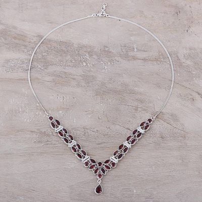 Alternate image for 17-Carat Garnet Pendant Necklace from India Evening in Delhi