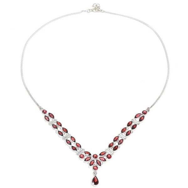 Alternate image for 17-Carat Garnet Pendant Necklace from India Evening in Delhi
