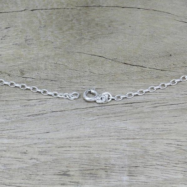 Alternate image for Sterling Silver Green Malachite Pendant and Chain Beguiling Green