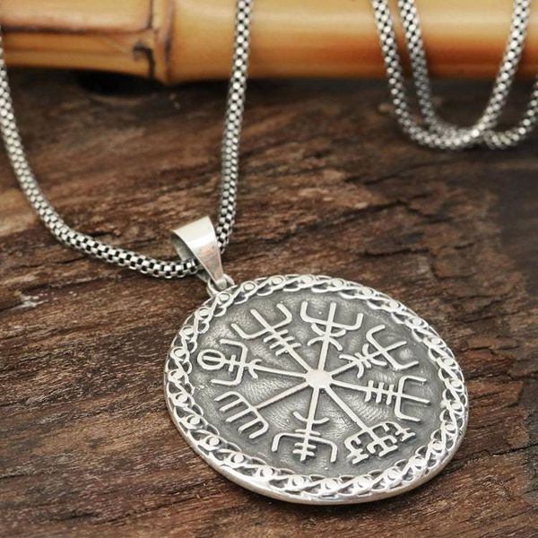 Alternate image for Mens Sterling Silver Helm of Awe Necklace from India Shivas Helm of Awe