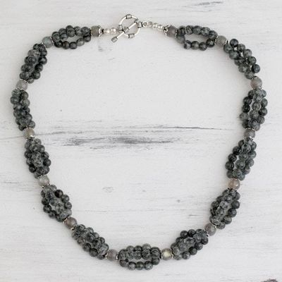 Alternate image for Labradorite beaded necklace Evening Muse