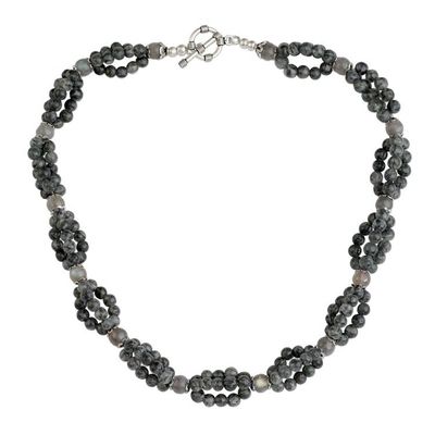Alternate image for Labradorite beaded necklace Evening Muse