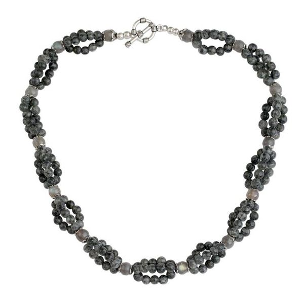 Alternate image for Labradorite beaded necklace Evening Muse