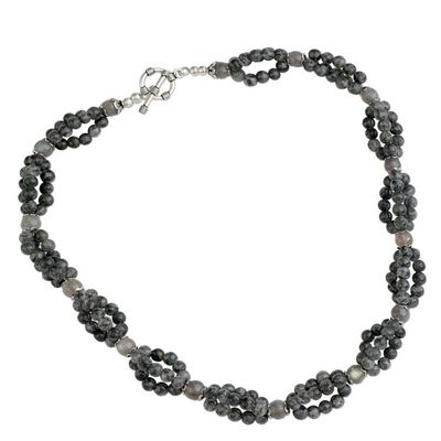 Alternate image for Labradorite beaded necklace Evening Muse