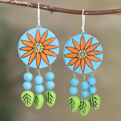 Alternate image for Oven-Fired Ceramic Dangle Earrings Dream Away