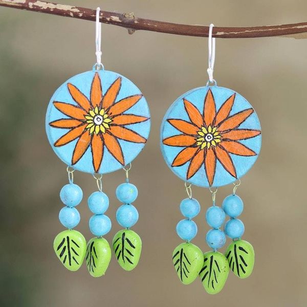 Alternate image for Oven-Fired Ceramic Dangle Earrings Dream Away