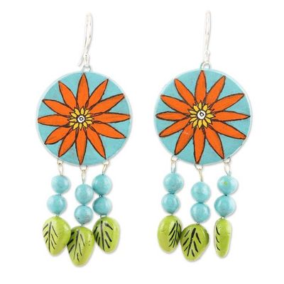 Alternate image for Oven-Fired Ceramic Dangle Earrings Dream Away