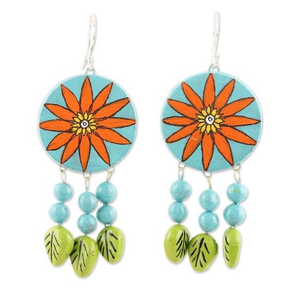 Alternate image for Oven-Fired Ceramic Dangle Earrings Dream Away