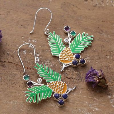 Primary image for Tropical-Inspired Green and Yellow Multi-Gemstone Earrings Tropical Gems