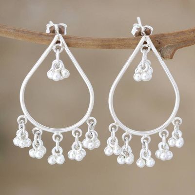 Alternate image for Artisan Crafted Sterling Silver Dangle Earrings Speak to Me