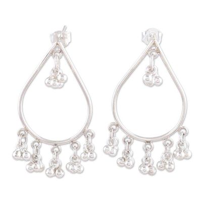 Alternate image for Artisan Crafted Sterling Silver Dangle Earrings Speak to Me
