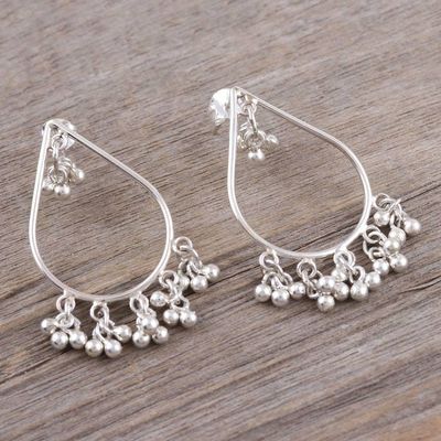 Alternate image for Artisan Crafted Sterling Silver Dangle Earrings Speak to Me