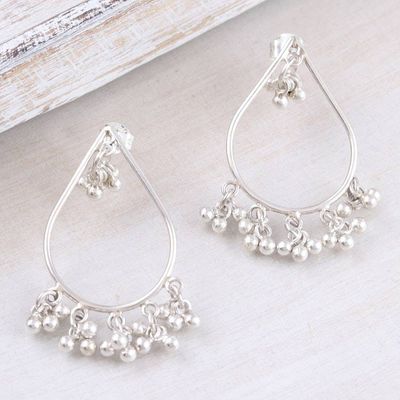 Alternate image for Artisan Crafted Sterling Silver Dangle Earrings Speak to Me
