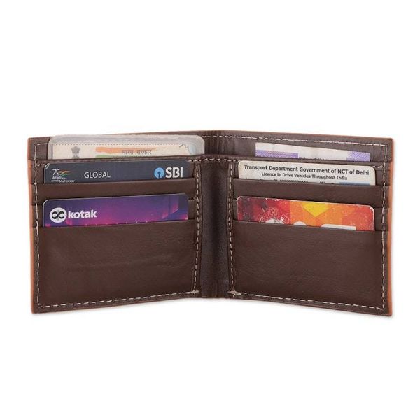 Alternate image for Horse-Themed Hand-Tooled Bifold Leather Wallet for Men Horse Power