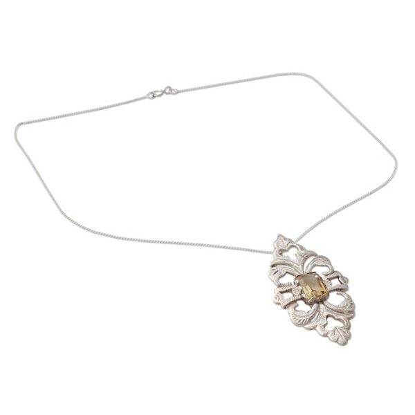 Alternate image for Citrine pendant necklace Sunshine