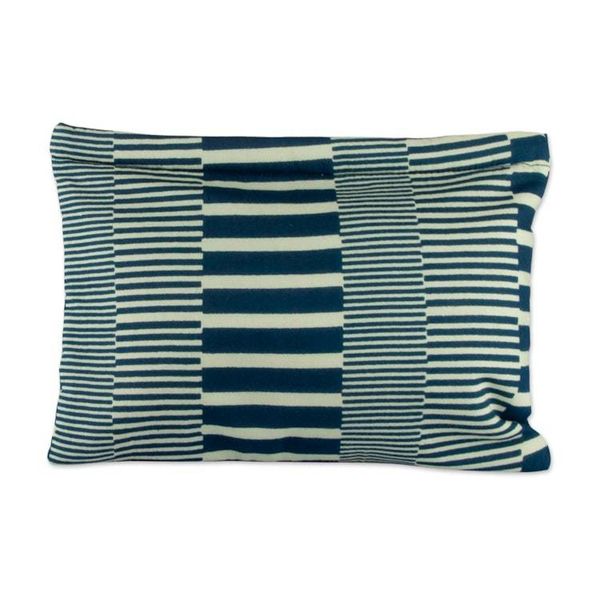Alternate image for Cotton Toiletry Case and Travel Pouch with Blue Stripes Blue and Lovely Basics