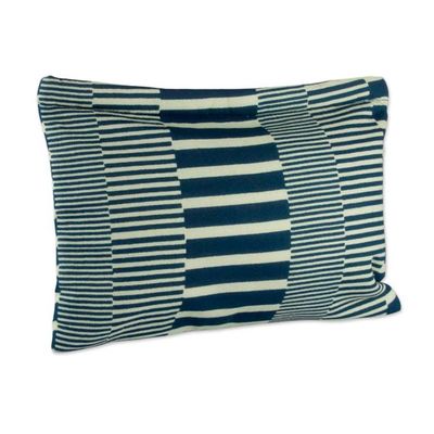 Alternate image for Cotton Toiletry Case and Travel Pouch with Blue Stripes Blue and Lovely Basics