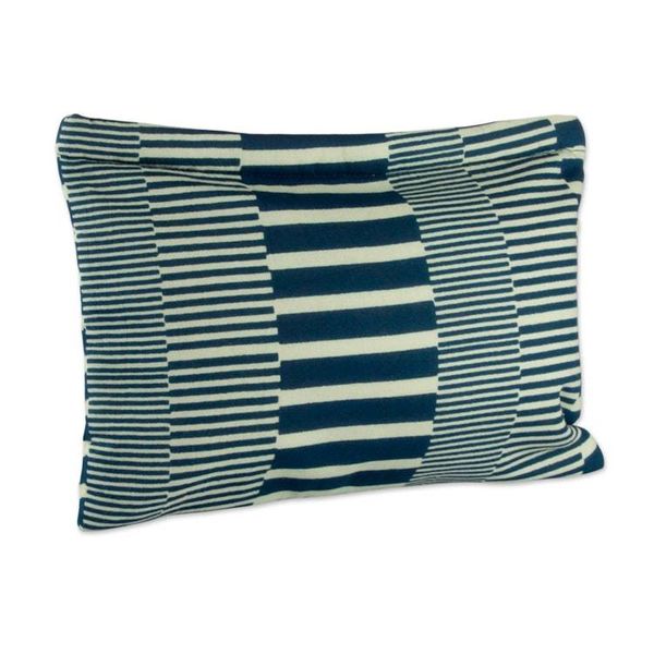 Alternate image for Cotton Toiletry Case and Travel Pouch with Blue Stripes Blue and Lovely Basics