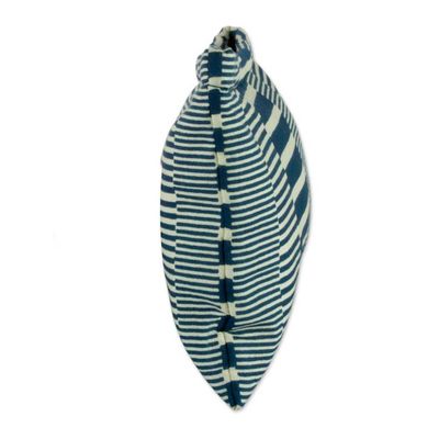 Alternate image for Cotton Toiletry Case and Travel Pouch with Blue Stripes Blue and Lovely Basics