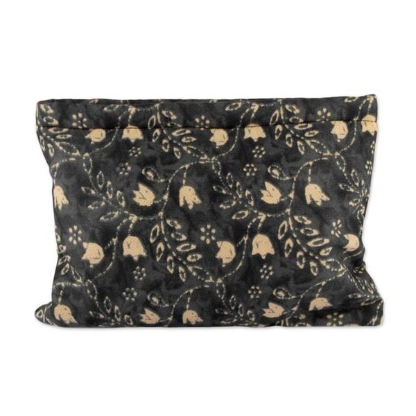 Alternate image for Floral and Vine-Themed Cotton Toiletry Case and Travel Pouch Nighttime Basics