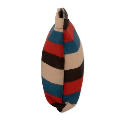Alternate image for Hand-Block Printed Striped Cotton Toiletry Case Travel Pouch Chic Basics