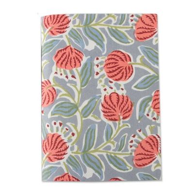 Alternate image for Spring-Patterned Blue and Red 100 Cotton 80-Page Journal Blossoming Story