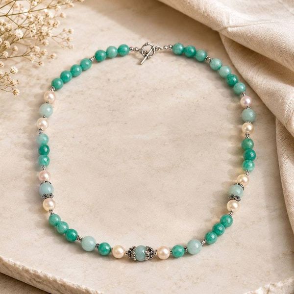Alternate image for Multi-Gemstone Beaded Necklace from India Ocean Shimmer