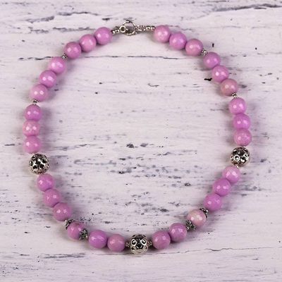Alternate image for Hand Crafted Aventurine Beaded Necklace from India Bonbon Burst
