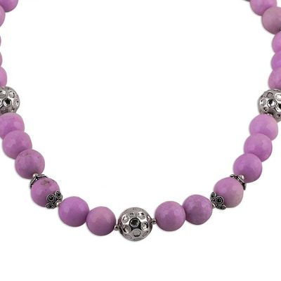 Alternate image for Hand Crafted Aventurine Beaded Necklace from India Bonbon Burst