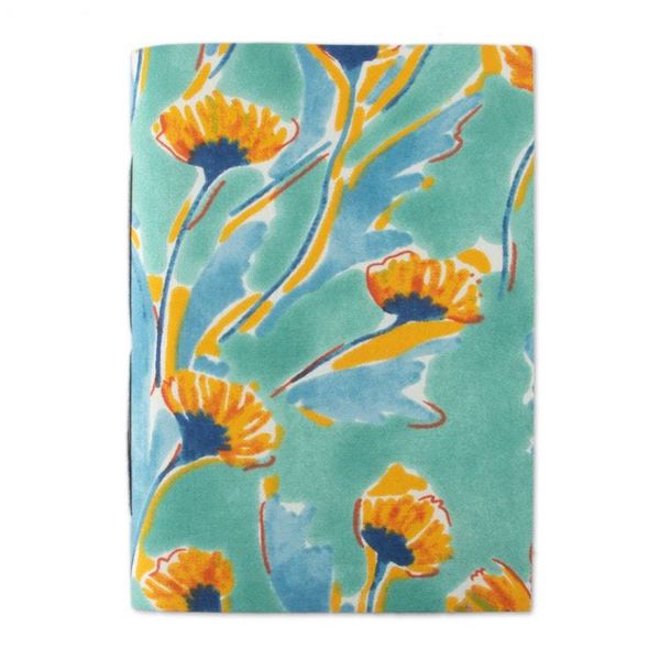 Alternate image for Floral-Patterned 100 Cotton Journal with 80 Paper Pages Summer Tales