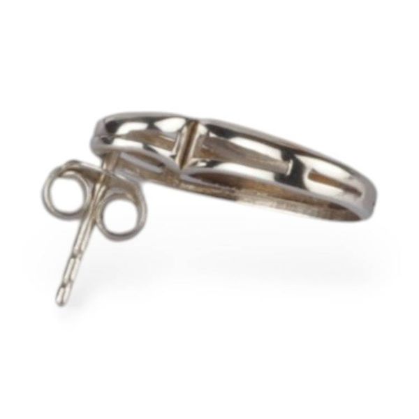 Alternate image for Sculptural Swirl-Inspired Sterling Silver Drop Earrings Wonderful Whirlwind