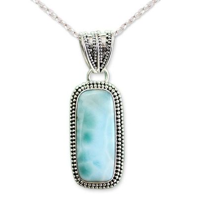 Alternate image for Handcrafted Sterling Silver Turquoise Colored Necklace Serene Sea