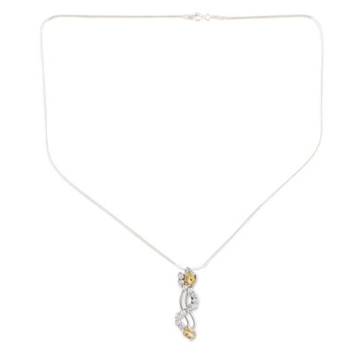 Alternate image for Citrine pendant necklace Scintillating