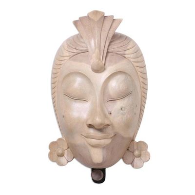 Alternate image for Hand Made Decorative Hibiscus Wood Box Frangipani Accent