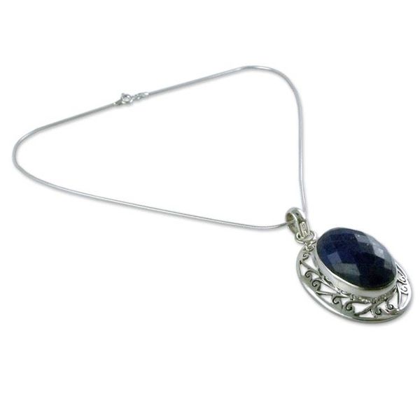 Alternate image for Womens Necklace Sterling Silver and Lapis Lazuli Jewelry Seductive Blue
