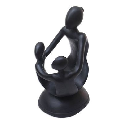 Alternate image for Wood wine bottle holder Her Two Children