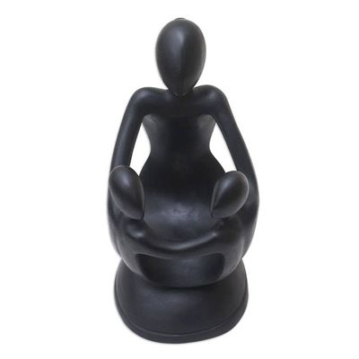 Alternate image for Wood wine bottle holder Her Two Children